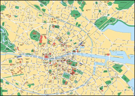 Map of Dublin - Map Dublin city (Ireland)