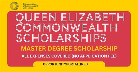 Queen Elizabeth Commonwealth Master Scholarship 2024 (Fully Funded ...