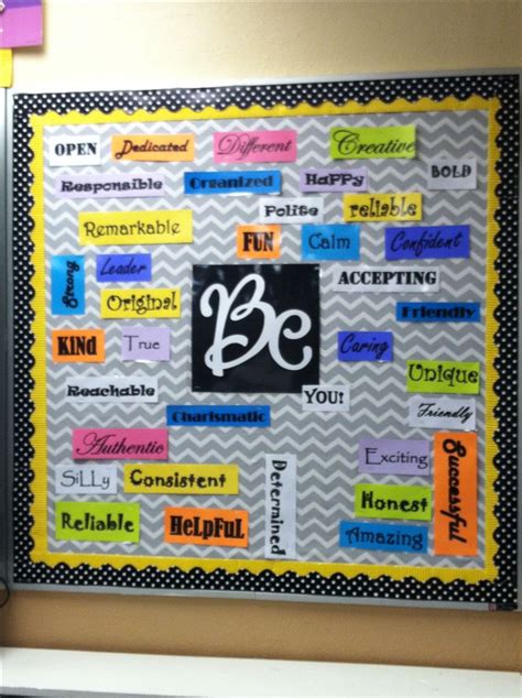 Middle school Bulletin board | Middle school bulletin boards, Creative ...