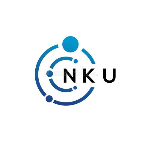 NKU Letter Technology Logo Design on White Background. NKU Creative ...