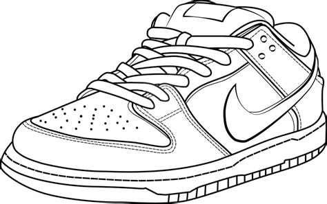 Nike Shoe Printable Coloring Page - Free Printable Coloring Pages