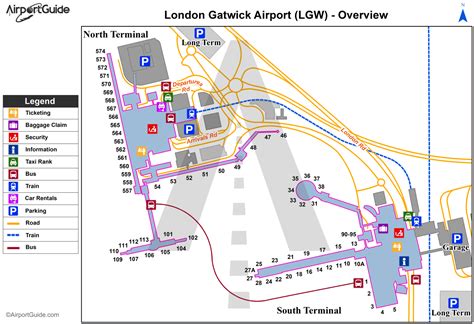 London - London Gatwick (LGW) Airport Terminal Maps - TravelWidget.com