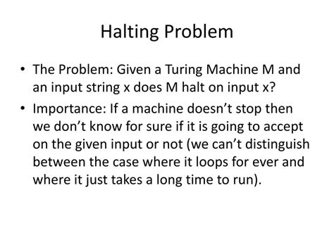 The Halting Problem. - ppt download