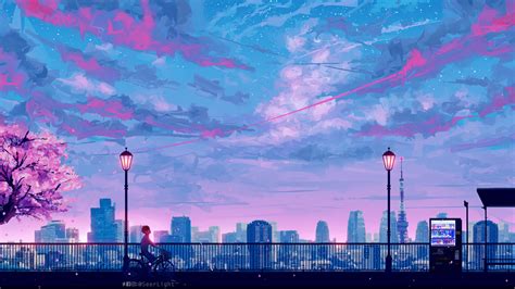 1920x1080 Anime Cityscape Landscape Scenery 5k Laptop Full HD 1080P HD ...