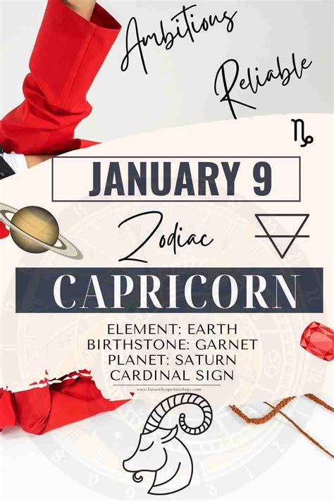 January 9 Zodiac Sign (Capricorn) Birthday Personality, Birthstone ...