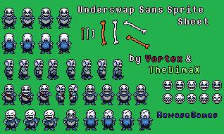 Underswap Sans Sprite Sheet by TheDimaX on DeviantArt