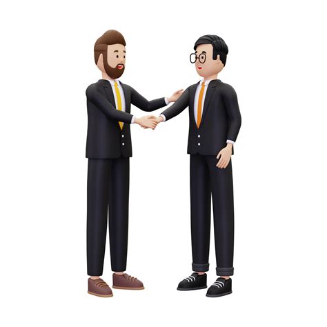 3d business partner shaking hands illustration 10872510 PNG