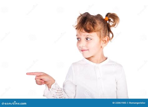 Girl Pointing The Finger Royalty Free Stock Photo - Image: 22061985