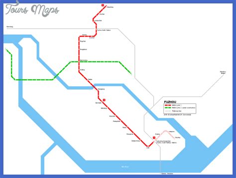 Fuzhou Metro Map - ToursMaps.com