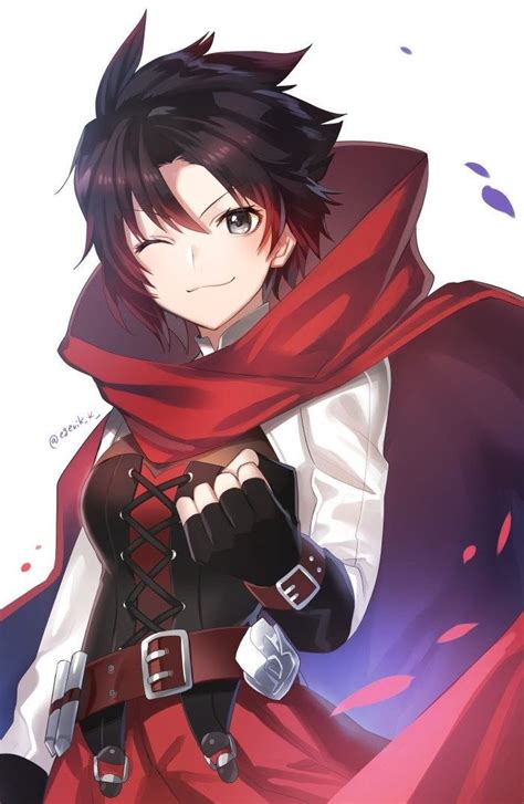 RWBY Volume 7 Fanart/Wallpaper: Ruby Rose, Art by egerik_k_ on Twitter ...