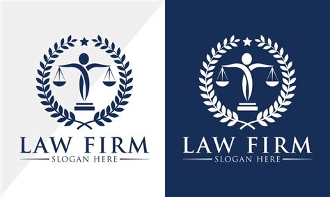 Law firm logo design, Lawyer logo vector template 7476700 Vector Art at ...