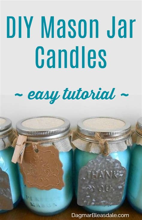 DIY Mason Jar Candle and Other Easy Handmade Teacher's Gifts