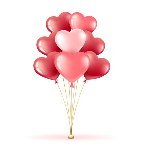 bunch of heart balloons 1971875 Vector Art at Vecteezy