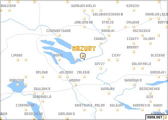 Mazury (Poland) map - nona.net