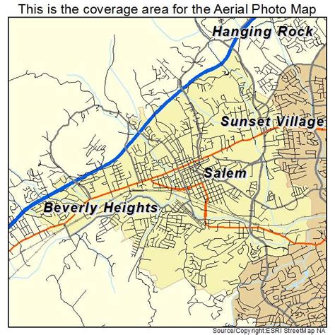 Aerial Photography Map of Salem, VA Virginia