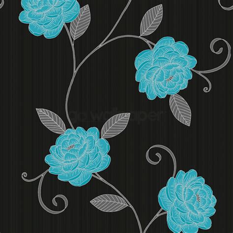 🔥 Download Black And Teal Wallpaper Grasscloth by @angelward | Black ...