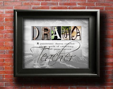 Drama Teacher Gift For Drama Teacher Gifts Teacher Quotes | Etsy