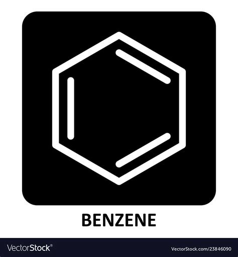 Benzene symbol Royalty Free Vector Image - VectorStock