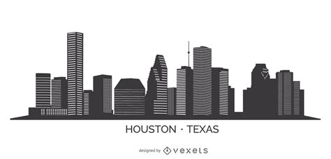 Houston Silhouette Skyline Vector Download