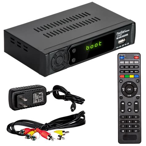 Digital Converter Box for TV & HDMI Cable & Remote View/Record Local HD ...