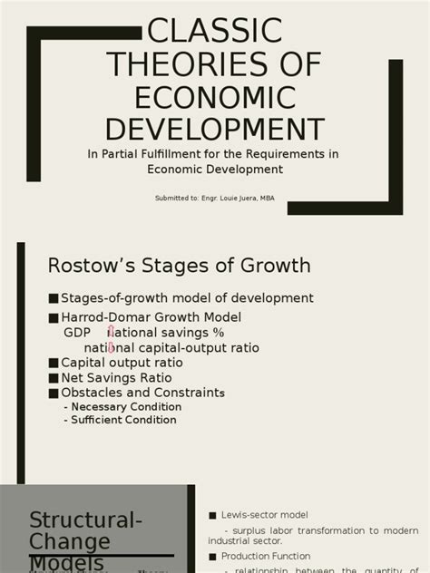 Classic Theories of Economic Development | PDF | Economic Growth ...