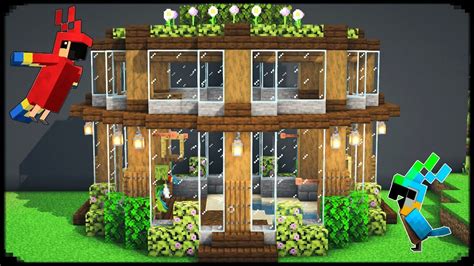 Minecraft: How to Build a Parrot House in 2023 | Cute minecraft houses ...