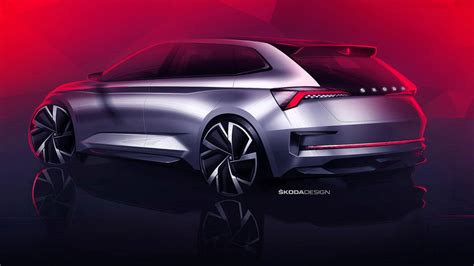 Skoda Vision RS Teaser Shows a Compact Hot Hatch With Carbon ...