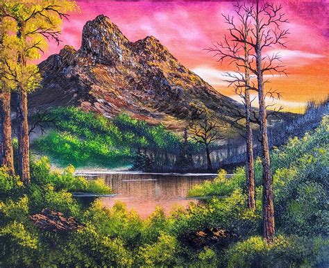 Mountain Sunrise Painting by Teri Lindley - Pixels