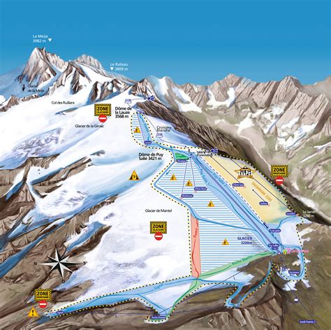 Les 2 Alpes Piste Map