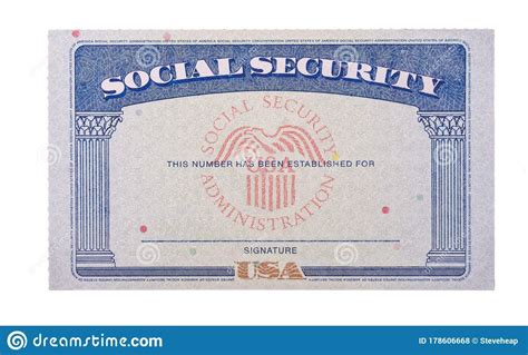 Editable Blank Social Security Card Template - Printable Word Searches