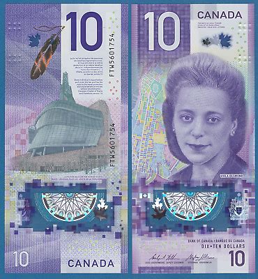 CANADA 10 Dollars P New 2018 BC-77a UNC Polymer Viola Desmond | eBay