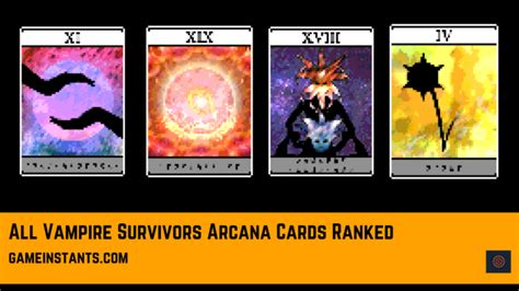 All Vampire Survivors Arcana Cards Ranked - Gameinstants