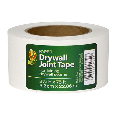 Duck Drywall All Purpose Non-adhesive Joint Paper Tape, 2.06 in. x 75 ...