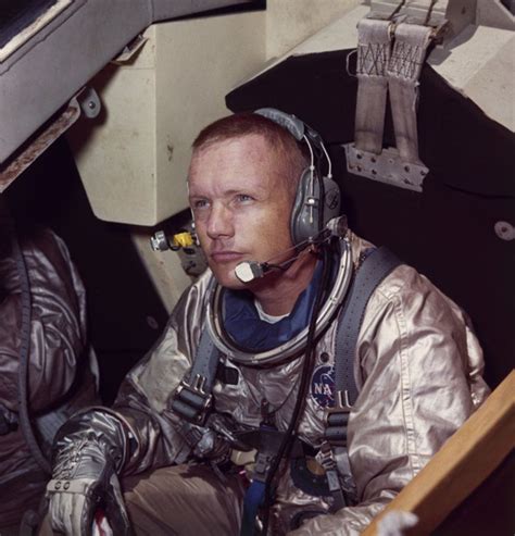 Neil Armstrong, commander of the Apollo 11 mission to moon, in training ...