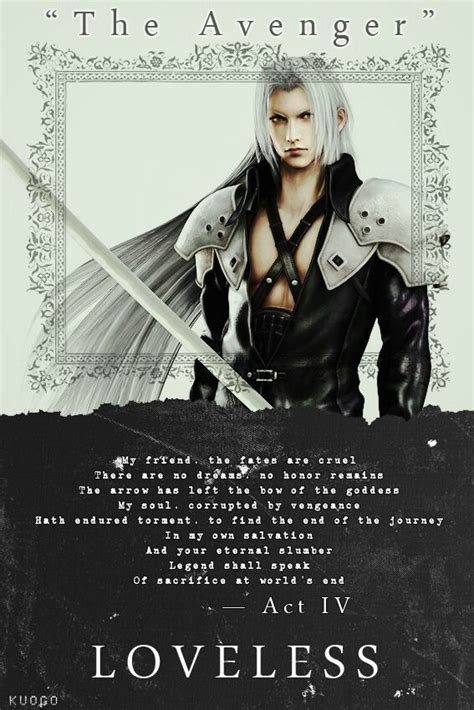 Final fantasy 7 crisis core. Genesis poem: Loveless Final Fantasy Vii ...