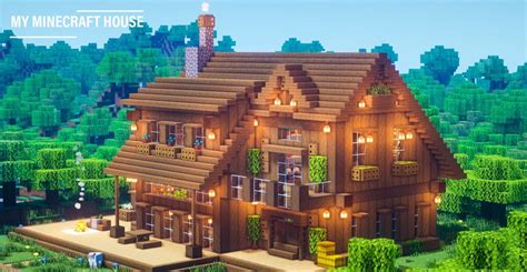 Minecraft: Build a Beautiful Wooden House Easily