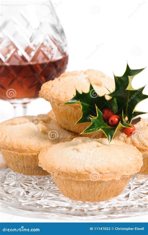 Mince Pies with Brandy stock photo. Image of drink, decorated - 11147022