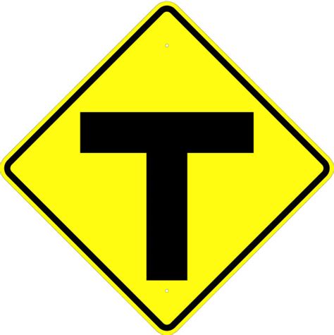 T Intersection Symbol Sign – U.S. Signs and Safety