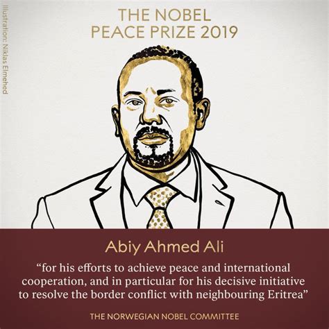 Ethiopian Prime Minister Abiy Ahmed Wins the 2019 Nobel Peace Prize ...