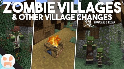 ZOMBIE VILLAGES & Other Village Updates! | Minecraft 1.14 Village ...