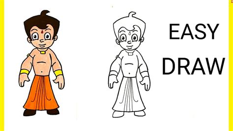 Cartoon Chota Bheem Drawing | Chota Bheem Drawing Easy | How to Draw ...