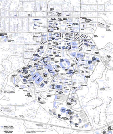 UNC-CH Campus Map - chapel hill nc • mappery