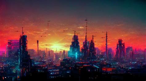 [2048x1152] - Techno / Cyberpunk City : wallpaper Sci Fi Background ...