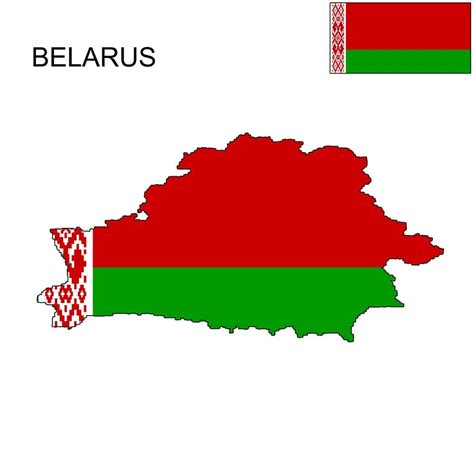 Belarus Flag Map