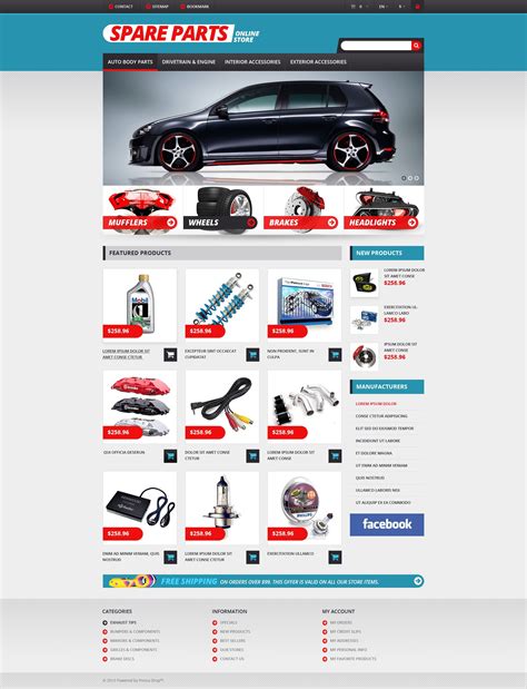 Auto Parts - PrestaShop Theme | Prestashop themes, Auto parts online, Theme