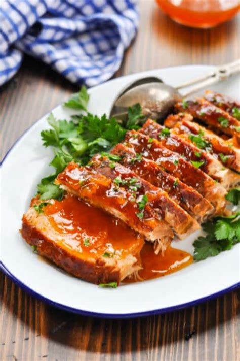 Crock Pot Pork Roast with Apricot Sauce - The Seasoned Mom