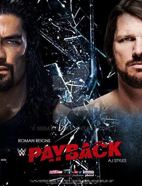 WWE PAYBACK POSTER 2016 CUSTOM Wrestlemania 25, Wwe Ppv, Wrestling ...