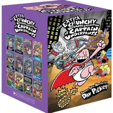 NEW Captain Underpants Extra Crunchy Ultimate 12 Books Collection by ...