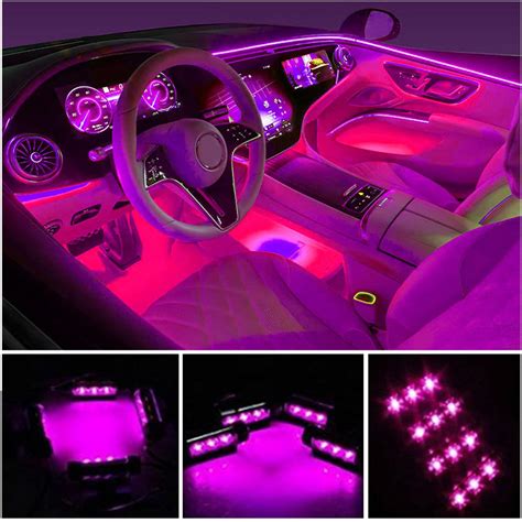 Buy Car LED Strip Light, EJ's SUPER CAR 4pcs 36 LED Car Interior Lights ...