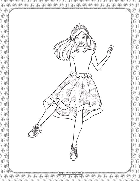 Barbie Princess Adventure Coloring Pages 10